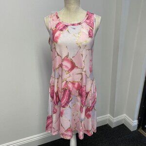 Unbranded Women's Casual Dress - Multicolor Marble - Size S - GUC